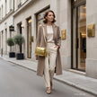 Italian Genuine Metallic Suede Crossbody Bag | Gubbio