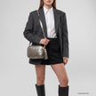 Italian Genuine Metallic Suede Crossbody Bag | Gubbio