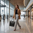 Italian Genuine Metallic Suede Tote Bag | Pisa