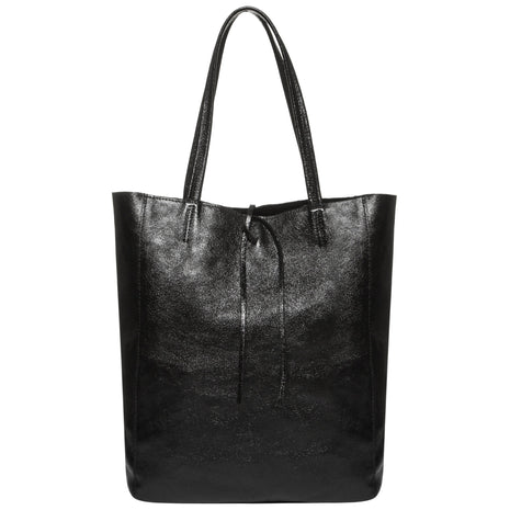 Italian Genuine Metallic Suede Tote Bag | Pisa