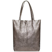 Italian Genuine Metallic Suede Tote Bag | Pisa