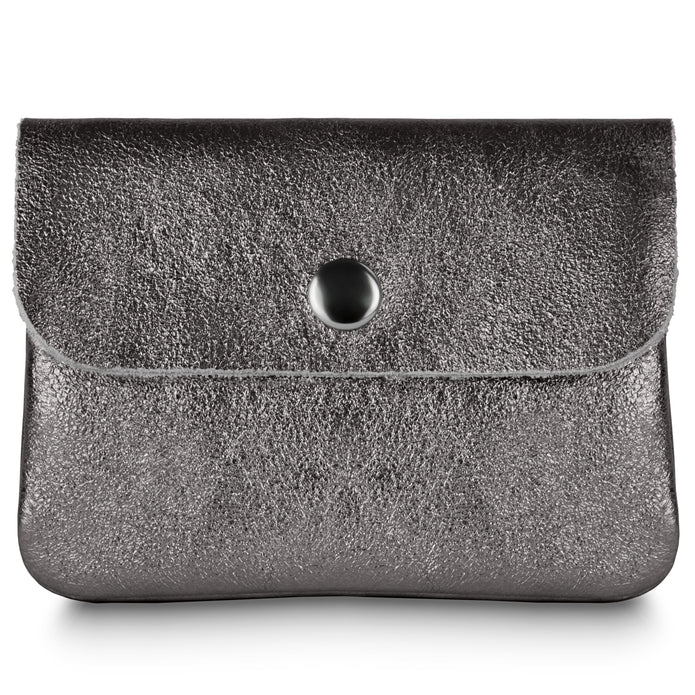 Italian Genuine Metallic Suede Wallet | Assisi