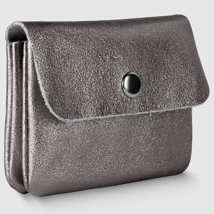 Italian Genuine Metallic Suede Wallet | Assisi
