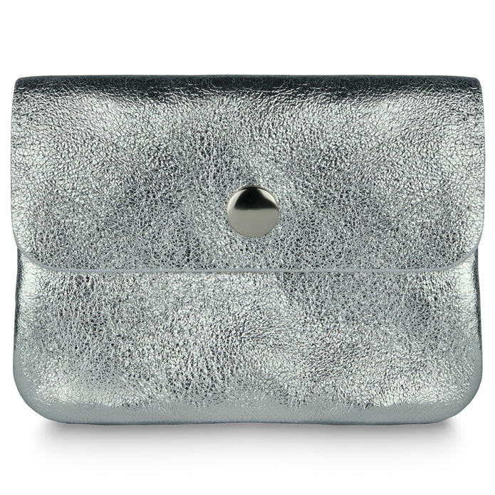Italian Genuine Metallic Suede Wallet | Assisi