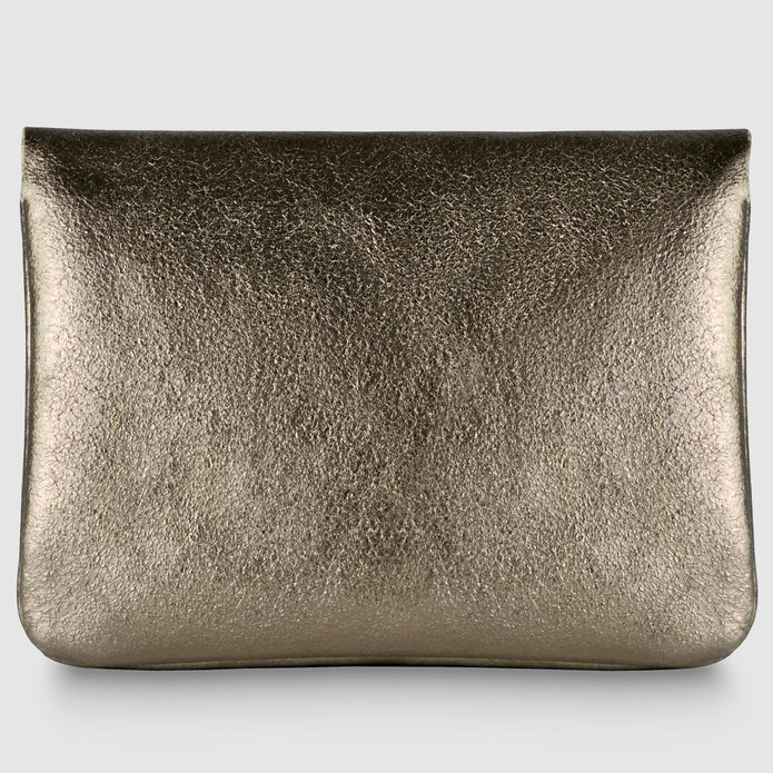 Italian Genuine Metallic Suede Wallet | Assisi