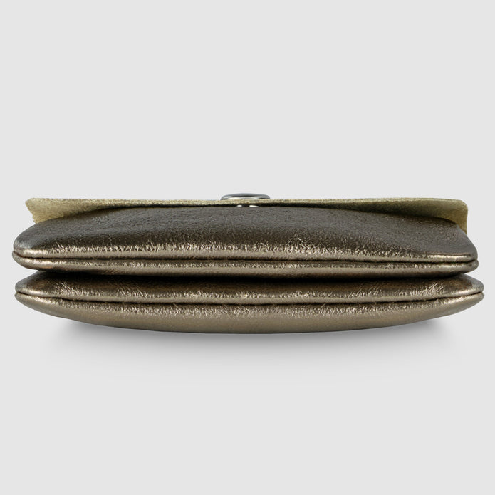 Italian Genuine Metallic Suede Wallet | Assisi