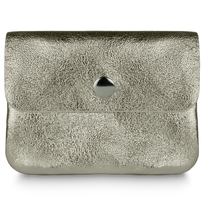 Italian Genuine Metallic Suede Wallet | Assisi