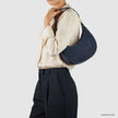 Italian Genuine Suede & Full-Grain Leather Shoulder Bag | Arezzo