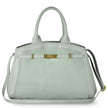 Italian Genuine Suede & Full-Grain Leather Top-Handle Bag | Forlì