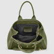 Italian Genuine Suede & Full-Grain Leather Top-Handle Bag | Forlì