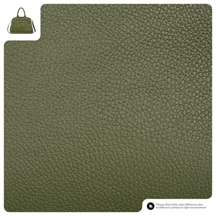 Italian Genuine Suede & Full-Grain Leather Top-Handle Bag | Forlì