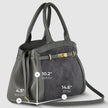 Italian Genuine Suede & Full-Grain Leather Top-Handle Bag | Forlì