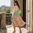 Italian Genuine Suede Crossbody Bag | Genova