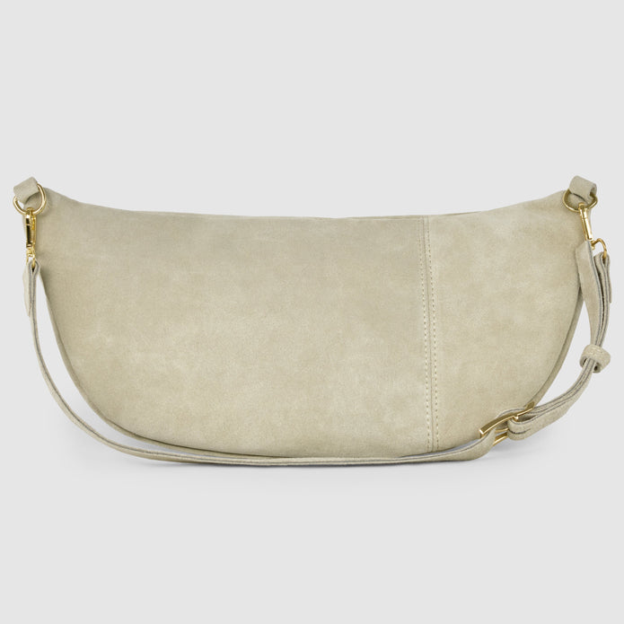 Italian Genuine Suede Crossbody Bag | Genova