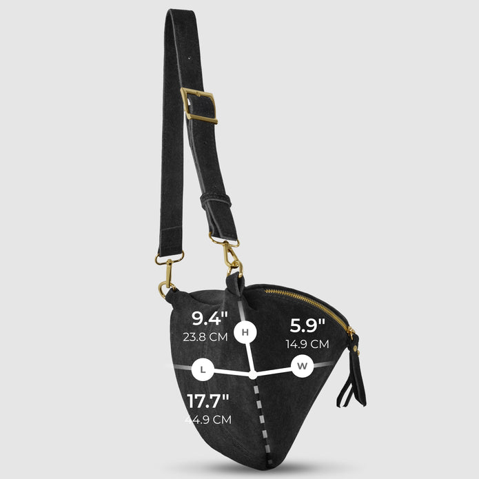 Italian Genuine Suede Crossbody Bag | Genova