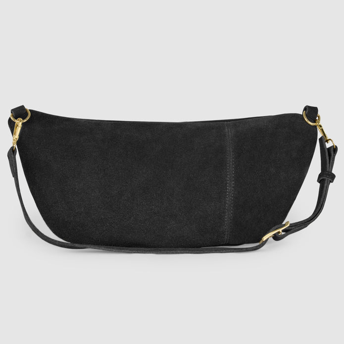 Italian Genuine Suede Crossbody Bag | Genova