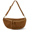 Italian Genuine Suede Crossbody Bag | Genova