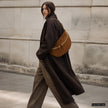 Italian Genuine Suede Crossbody Bag | Genova