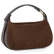 Italian Genuine Suede & Full-Grain Leather Crossbody Bag | Cremona
