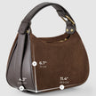 Italian Genuine Suede & Full-Grain Leather Crossbody Bag | Cremona