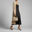 Italian Genuine Suede & Full-Grain Leather Crossbody Bag | Cremona