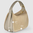 Italian Genuine Suede & Full-Grain Leather Crossbody Bag | Cremona