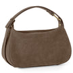Italian Genuine Suede & Full-Grain Leather Crossbody Bag | Cremona