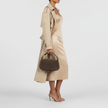 Italian Genuine Suede & Full-Grain Leather Crossbody Bag | Cremona