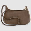 Italian Genuine Suede & Full-Grain Leather Crossbody Bag | Cremona