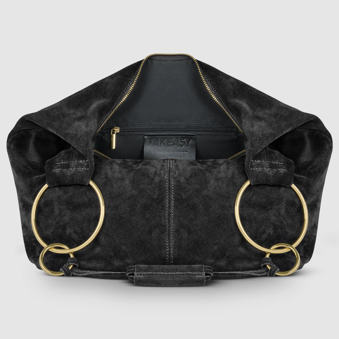 Italian Genuine Suede Hobo Bag | Belluno