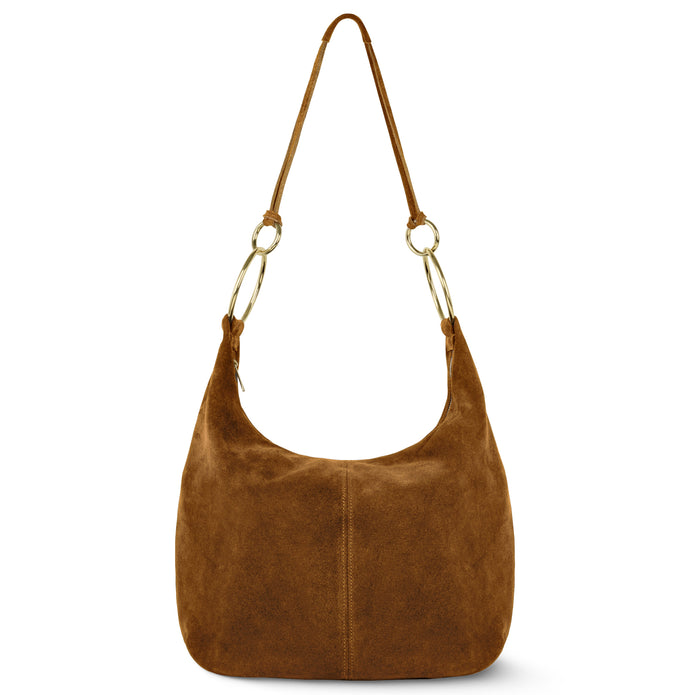 Italian Genuine Suede Hobo Bag | Belluno