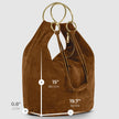 Italian Genuine Suede Hobo Bag | Belluno