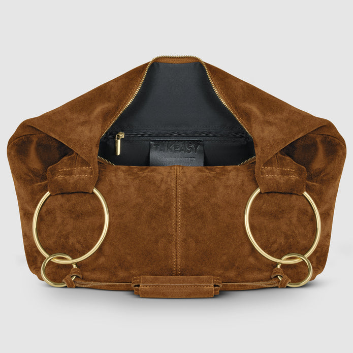 Italian Genuine Suede Hobo Bag | Belluno