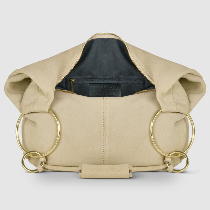 Italian Genuine Suede Hobo Bag | Belluno