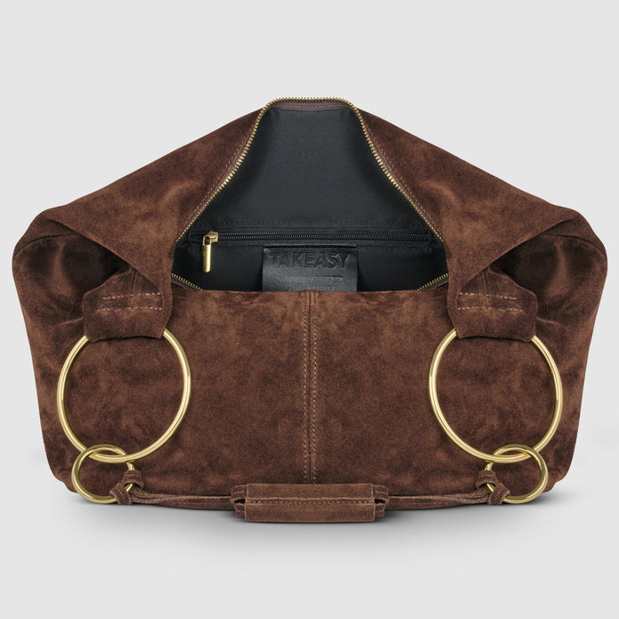Italian Genuine Suede Hobo Bag | Belluno