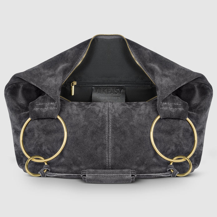 Italian Genuine Suede Hobo Bag | Belluno
