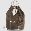 Italian Genuine Suede Hobo Bag | Belluno