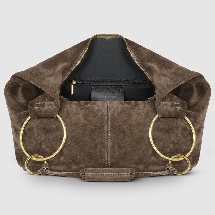 Italian Genuine Suede Hobo Bag | Belluno