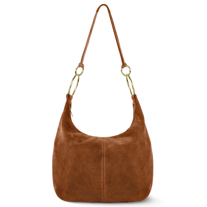Italian Genuine Suede Hobo Bag | Belluno