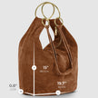 Italian Genuine Suede Hobo Bag | Belluno