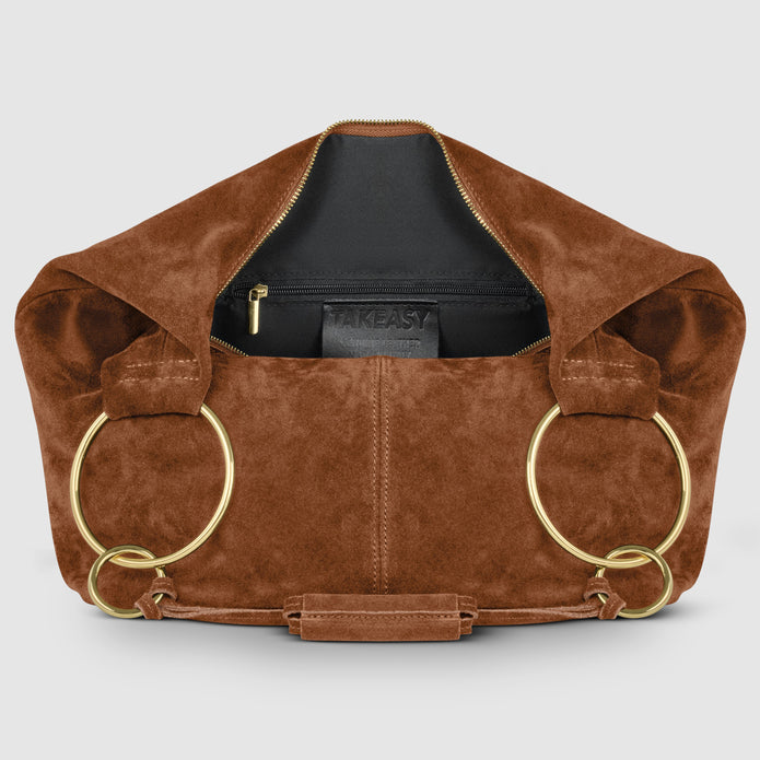 Italian Genuine Suede Hobo Bag | Belluno