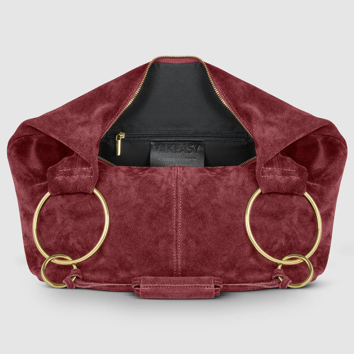 Italian Genuine Suede Hobo Bag | Belluno