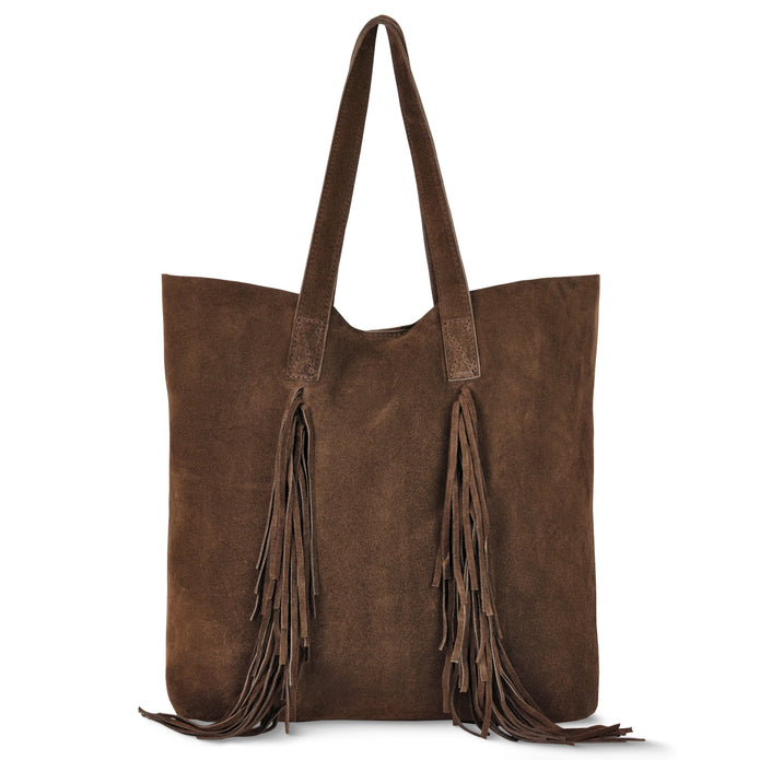Italian Genuine Suede Tote Bag | Como