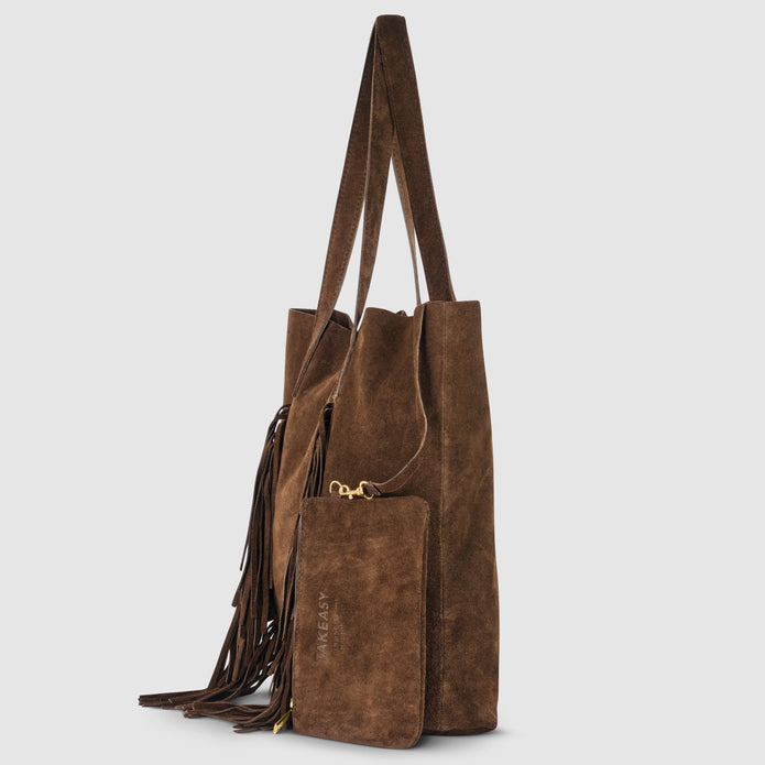 Italian Genuine Suede Tote Bag | Como