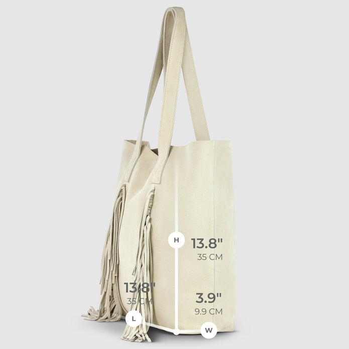 Italian Genuine Suede Tote Bag | Como