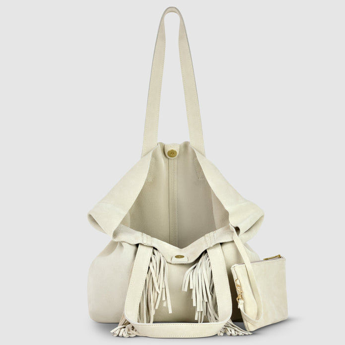Italian Genuine Suede Tote Bag | Como