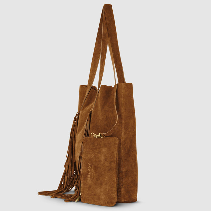 Italian Genuine Suede Tote Bag | Como