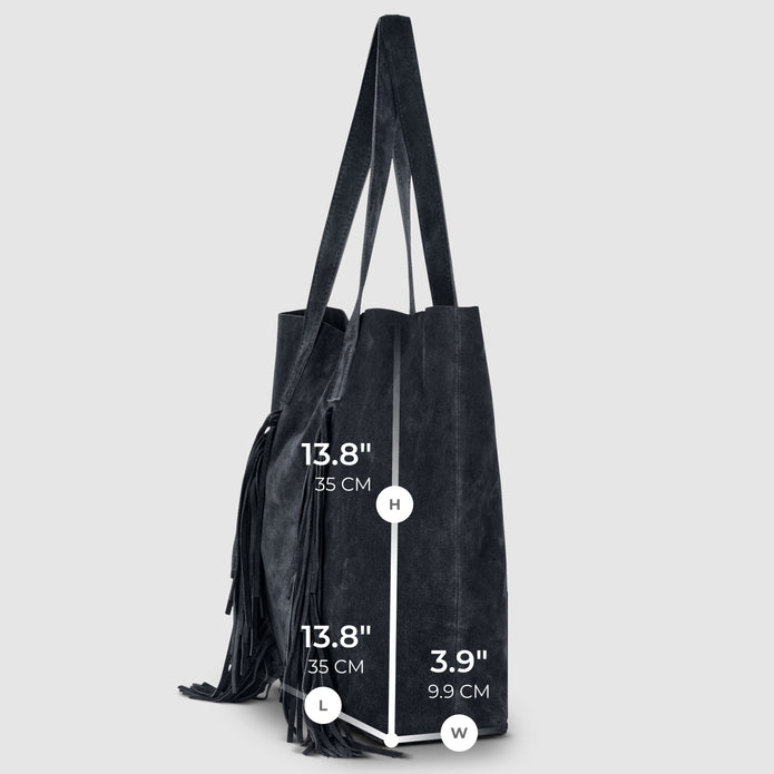 Italian Genuine Suede Tote Bag | Como