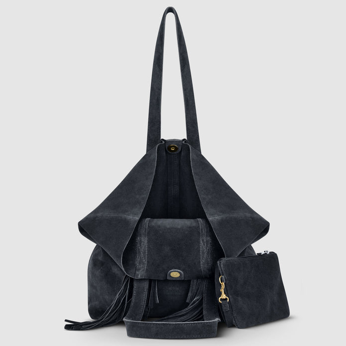 Italian Genuine Suede Tote Bag | Como