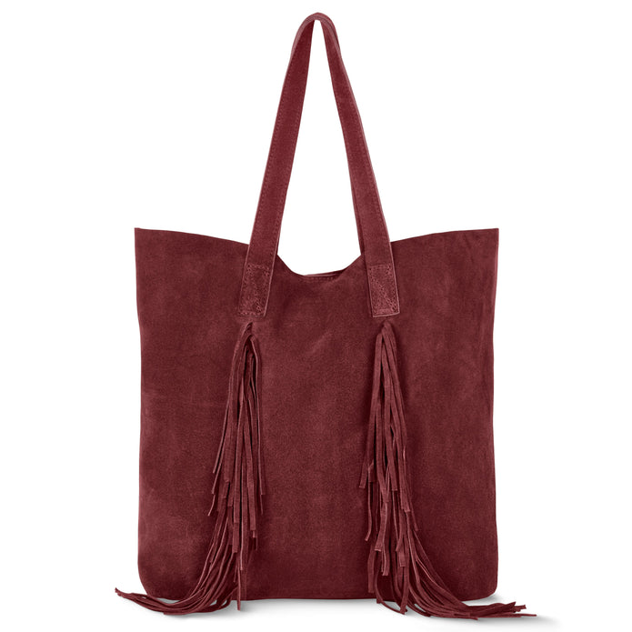 Italian Genuine Suede Tote Bag | Como